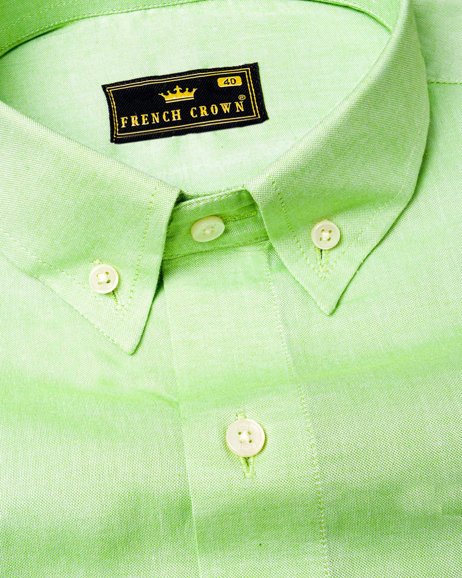 Washed Out Green Royal Oxford Shirt
