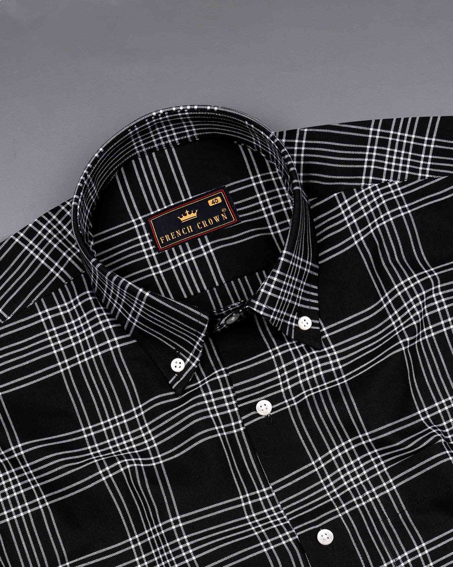 Jade Black Plaid Royal Oxford Shirt  6429-BD-38, 6429-BD-H-38, 6429-BD-39, 6429-BD-H-39, 6429-BD-40, 6429-BD-H-40, 6429-BD-42, 6429-BD-H-42, 6429-BD-44, 6429-BD-H-44, 6429-BD-46, 6429-BD-H-46, 6429-BD-48, 6429-BD-H-48, 6429-BD-50, 6429-BD-H-50, 6429-BD-52, 6429-BD-H-52