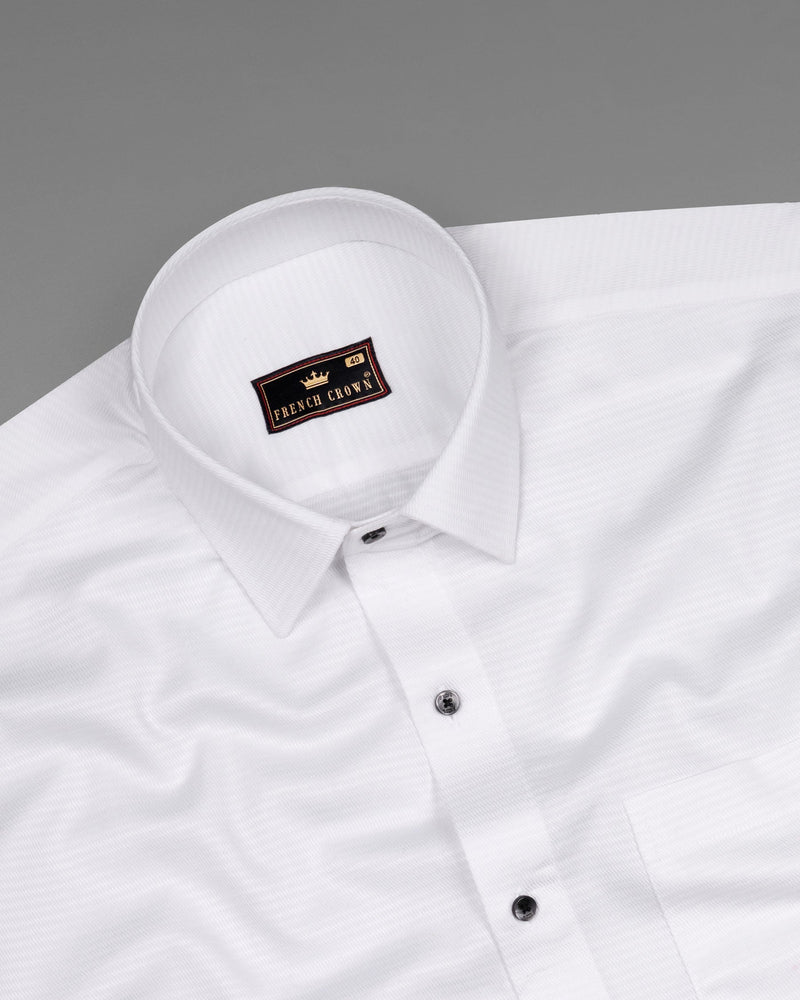 Bright White Dobby Textured Premium Giza Cotton Shirt  6436-BLK-38, 6436-BLK-H-38, 6436-BLK-39, 6436-BLK-H-39, 6436-BLK-40, 6436-BLK-H-40, 6436-BLK-42, 6436-BLK-H-42, 6436-BLK-44, 6436-BLK-H-44, 6436-BLK-46, 6436-BLK-H-46, 6436-BLK-48, 6436-BLK-H-48, 6436-BLK-50, 6436-BLK-H-50, 6436-BLK-52, 6436-BLK-H-52