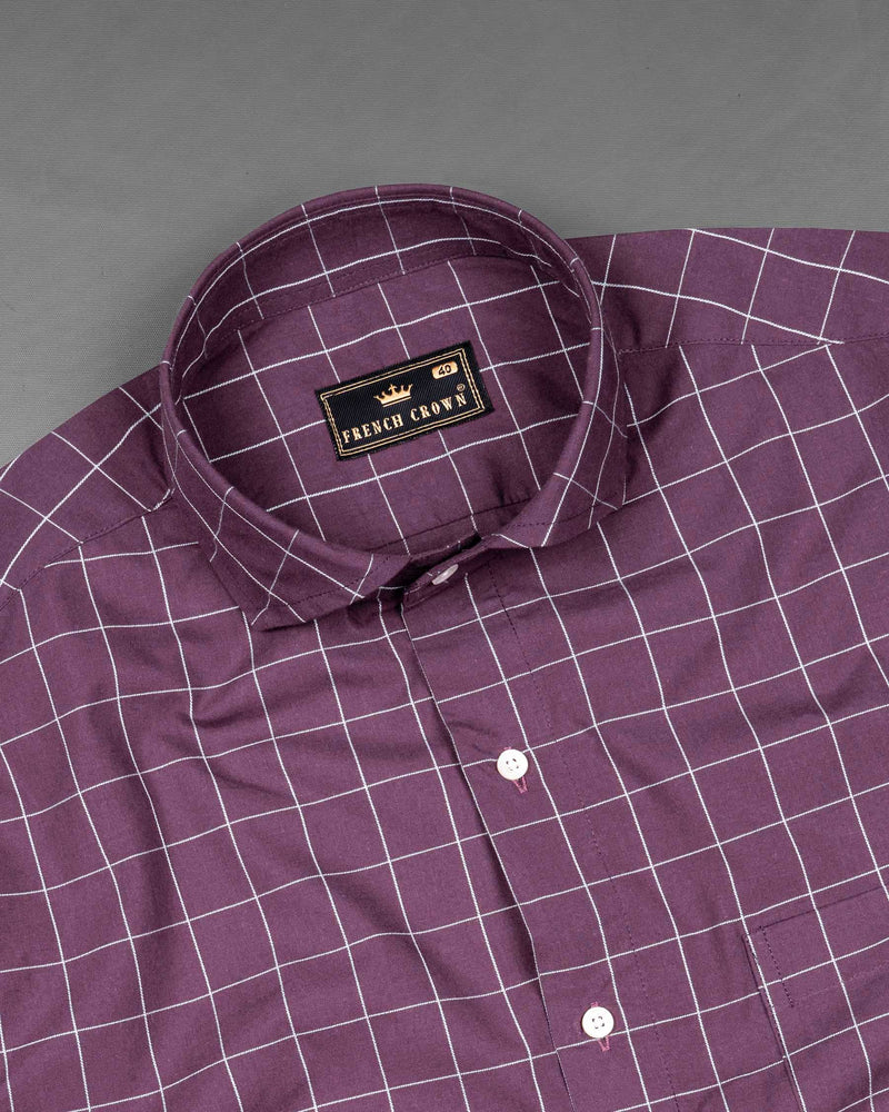 Wenge Windowpane Dobby Textured Premium Giza Cotton Shirt  6448-CA-38, 6448-CA-H-38, 6448-CA-39, 6448-CA-H-39, 6448-CA-40, 6448-CA-H-40, 6448-CA-42, 6448-CA-H-42, 6448-CA-44, 6448-CA-H-44, 6448-CA-46, 6448-CA-H-46, 6448-CA-48, 6448-CA-H-48, 6448-CA-50, 6448-CA-H-50, 6448-CA-52, 6448-CA-H-52