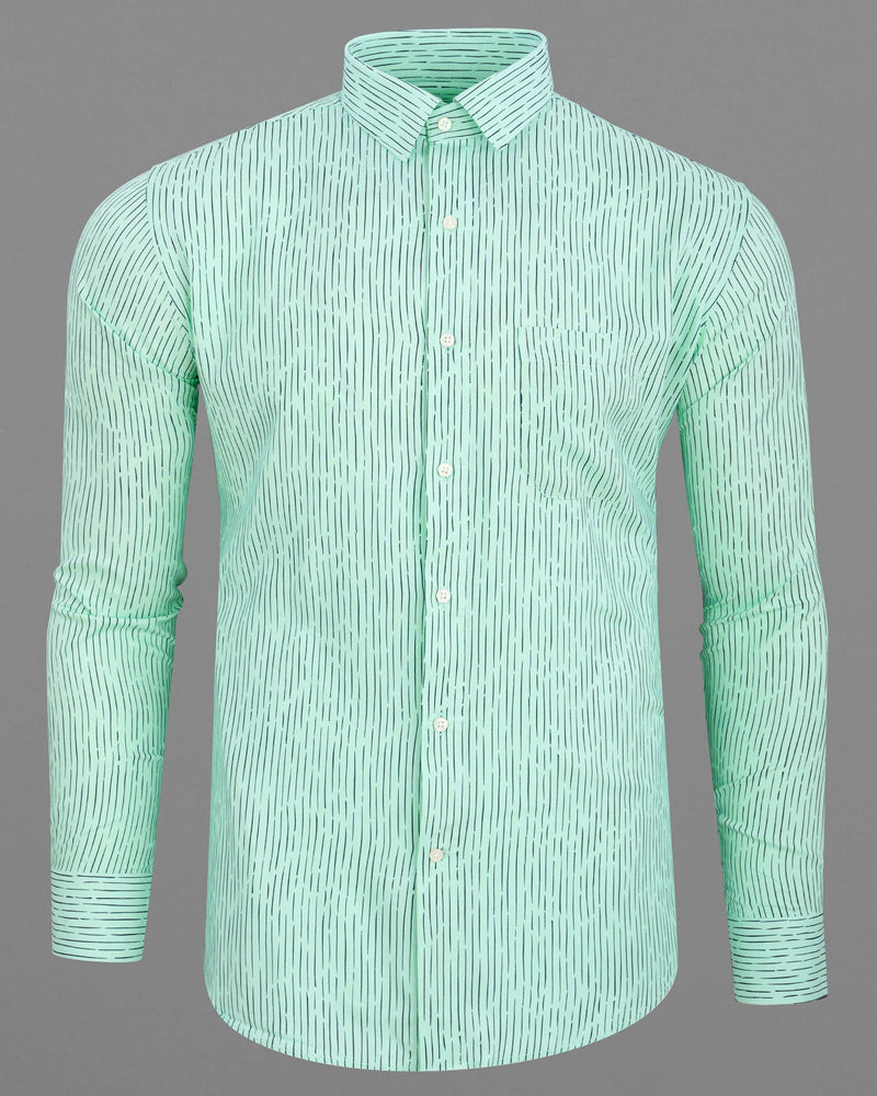 Skeptic Green Printed Tencel Shirt  6449-38, 6449-H-38, 6449-39, 6449-H-39, 6449-40, 6449-H-40, 6449-42, 6449-H-42, 6449-44, 6449-H-44, 6449-46, 6449-H-46, 6449-48, 6449-H-48, 6449-50, 6449-H-50, 6449-52, 6449-H-52