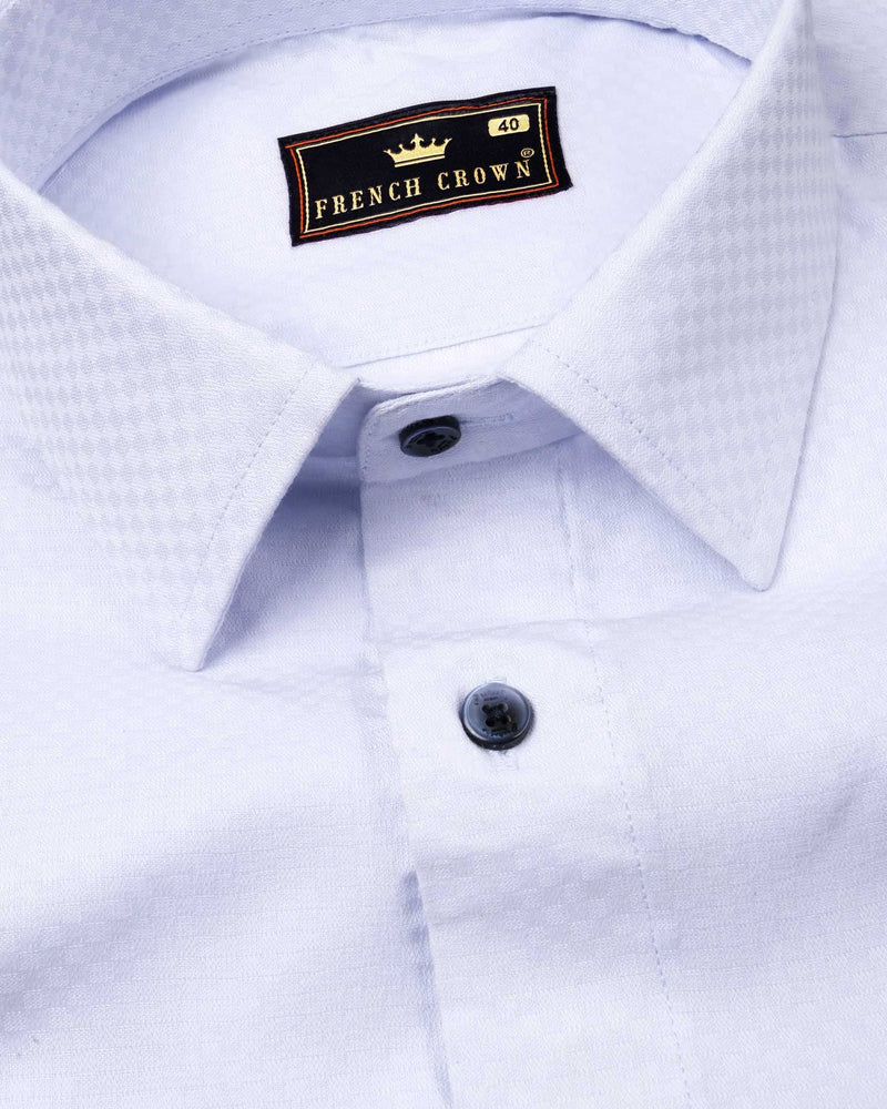 Gainsboro Blue Dobby Textured Premium Giza Cotton Shirt  6452-BLE-38, 6452-BLE-H-38, 6452-BLE-39, 6452-BLE-H-39, 6452-BLE-40, 6452-BLE-H-40, 6452-BLE-42, 6452-BLE-H-42, 6452-BLE-44, 6452-BLE-H-44, 6452-BLE-46, 6452-BLE-H-46, 6452-BLE-48, 6452-BLE-H-48, 6452-BLE-50, 6452-BLE-H-50, 6452-BLE-52, 6452-BLE-H-52