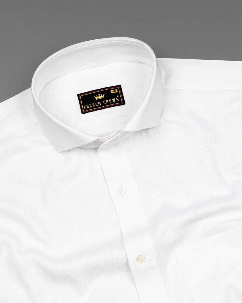 Bright White Twill Textured Premium Cotton Shirt   6456-CA-38, 6456-CA-H-38, 6456-CA-39, 6456-CA-H-39, 6456-CA-40, 6456-CA-H-40, 6456-CA-42, 6456-CA-H-42, 6456-CA-44, 6456-CA-H-44, 6456-CA-46, 6456-CA-H-46, 6456-CA-48, 6456-CA-H-48, 6456-CA-50, 6456-CA-H-50, 6456-CA-52, 6456-CA-H-52