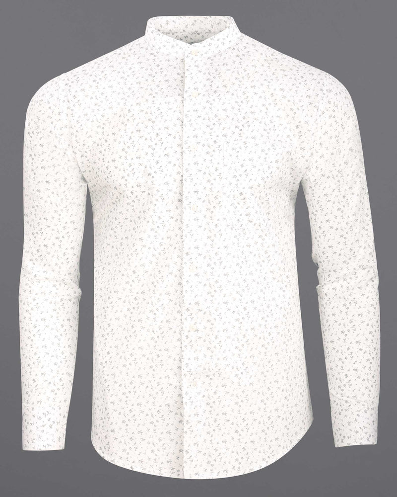 Bright White Printed Luxurious Linen Shirt  6458-M -38, 6458-M -H-38, 6458-M -39, 6458-M -H-39, 6458-M -40, 6458-M -H-40, 6458-M -42, 6458-M -H-42, 6458-M -44, 6458-M -H-44, 6458-M -46, 6458-M -H-46, 6458-M -48, 6458-M -H-48, 6458-M -50, 6458-M -H-50, 6458-M -52, 6458-M -H-52