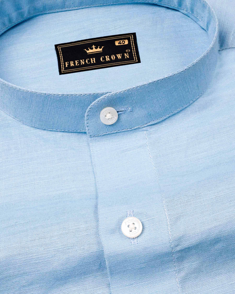 Casper Blue Luxurious Linen Shirt  6460-M-38, 6460-M-H-38, 6460-M-39, 6460-M-H-39, 6460-M-40, 6460-M-H-40, 6460-M-42, 6460-M-H-42, 6460-M-44, 6460-M-H-44, 6460-M-46, 6460-M-H-46, 6460-M-48, 6460-M-H-48, 6460-M-50, 6460-M-H-50, 6460-M-52, 6460-M-H-52