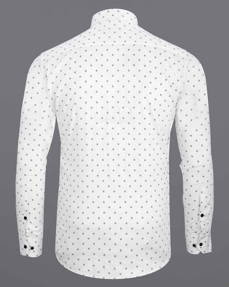 Bright White Printed Dobby Textured Premium Giza Cotton Shirt  6461-BLK-38, 6461-BLK-H-38, 6461-BLK-39, 6461-BLK-H-39, 6461-BLK-40, 6461-BLK-H-40, 6461-BLK-42, 6461-BLK-H-42, 6461-BLK-44, 6461-BLK-H-44, 6461-BLK-46, 6461-BLK-H-46, 6461-BLK-48, 6461-BLK-H-48, 6461-BLK-50, 6461-BLK-H-50, 6461-BLK-52, 6461-BLK-H-52