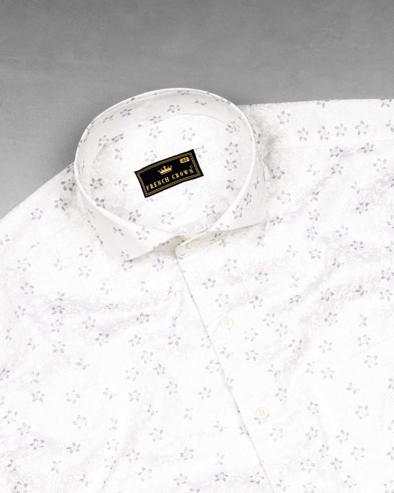 Bright White Floral Printed Super Soft Premium Cotton Shirt  6462-CA-38, 6462-CA-H-38, 6462-CA-39, 6462-CA-H-39, 6462-CA-40, 6462-CA-H-40, 6462-CA-42, 6462-CA-H-42, 6462-CA-44, 6462-CA-H-44, 6462-CA-46, 6462-CA-H-46, 6462-CA-48, 6462-CA-H-48, 6462-CA-50, 6462-CA-H-50, 6462-CA-52, 6462-CA-H-52