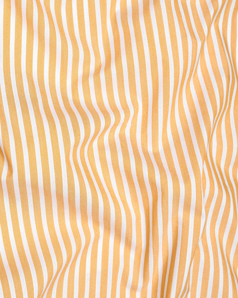 Apricot Yellow Striped Premium Cotton Shirt  6465-CA-38, 6465-CA-H-38, 6465-CA-39, 6465-CA-H-39, 6465-CA-40, 6465-CA-H-40, 6465-CA-42, 6465-CA-H-42, 6465-CA-44, 6465-CA-H-44, 6465-CA-46, 6465-CA-H-46, 6465-CA-48, 6465-CA-H-48, 6465-CA-50, 6465-CA-H-50, 6465-CA-52, 6465-CA-H-52