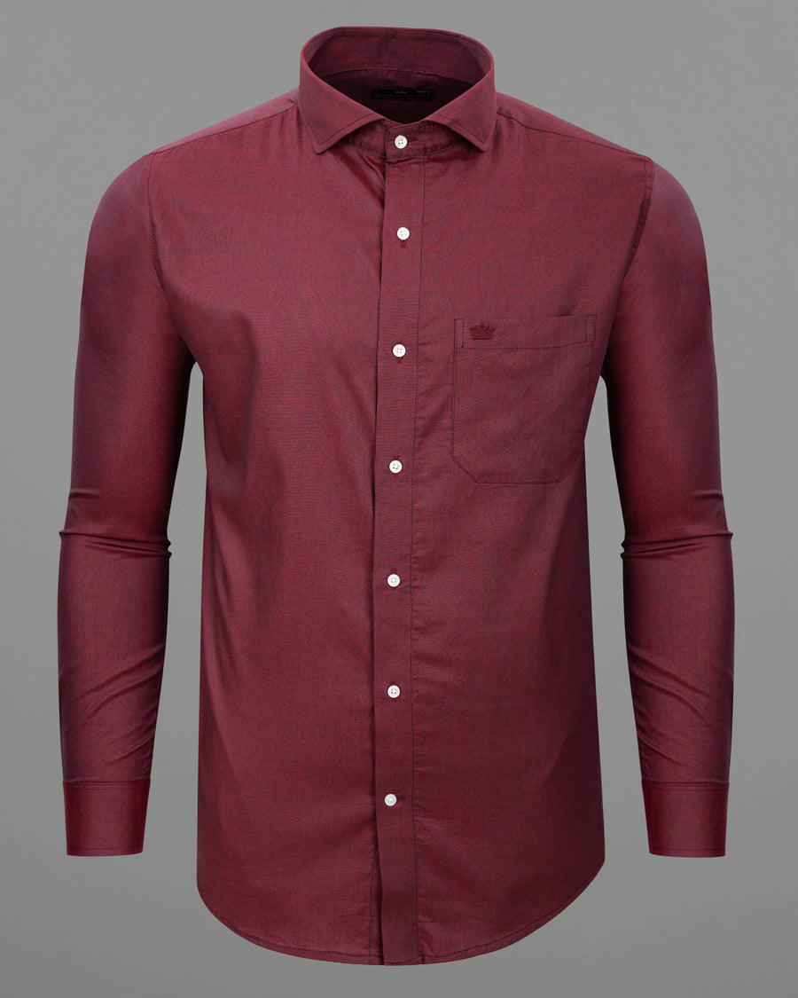Cordovan Maroon Chambray Textured Shirt  6481-CA-38, 6481-CA-H-38, 6481-CA-39, 6481-CA-H-39, 6481-CA-40, 6481-CA-H-40, 6481-CA-42, 6481-CA-H-42, 6481-CA-44, 6481-CA-H-44, 6481-CA-46, 6481-CA-H-46, 6481-CA-48, 6481-CA-H-48, 6481-CA-50, 6481-CA-H-50, 6481-CA-52, 6481-CA-H-52