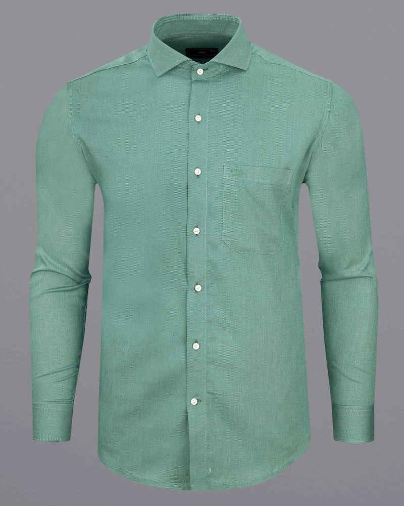 Dark Aqua Green Dobby Textured Premium Giza Cotton Shirt 6490-CA-38, 6490-CA-H-38, 6490-CA-39, 6490-CA-H-39, 6490-CA-40, 6490-CA-H-40, 6490-CA-42, 6490-CA-H-42, 6490-CA-44, 6490-CA-H-44, 6490-CA-46, 6490-CA-H-46, 6490-CA-48, 6490-CA-H-48, 6490-CA-50, 6490-CA-H-50, 6490-CA-52, 6490-CA-H-52