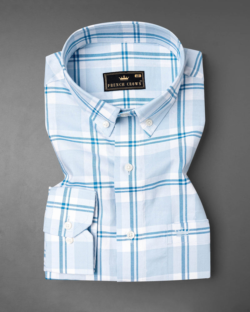 Periwinkle able Plaid Royal Oxford Shirt 6498-BD-38, 6498-BD-H-38, 6498-BD-39, 6498-BD-H-39, 6498-BD-40, 6498-BD-H-40, 6498-BD-42, 6498-BD-H-42, 6498-BD-44, 6498-BD-H-44, 6498-BD-46, 6498-BD-H-46, 6498-BD-48, 6498-BD-H-48, 6498-BD-50, 6498-BD-H-50, 6498-BD-52, 6498-BD-H-52