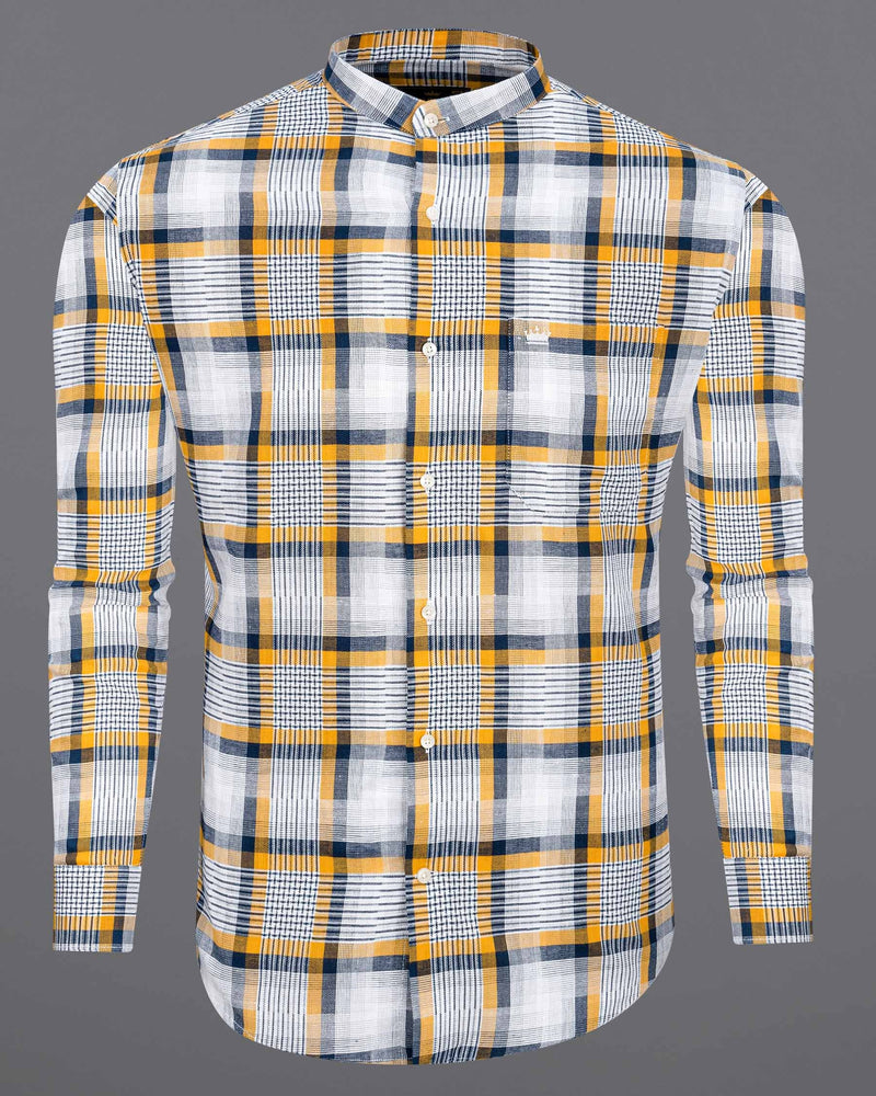 Sunglow with Rhino Blue Twill Plaid Premium Cotton Shirt  6504-M-38, 6504-M-H-38, 6504-M-39, 6504-M-H-39, 6504-M-40, 6504-M-H-40, 6504-M-42, 6504-M-H-42, 6504-M-44, 6504-M-H-44, 6504-M-46, 6504-M-H-46, 6504-M-48, 6504-M-H-48, 6504-M-50, 6504-M-H-50, 6504-M-52, 6504-M-H-52