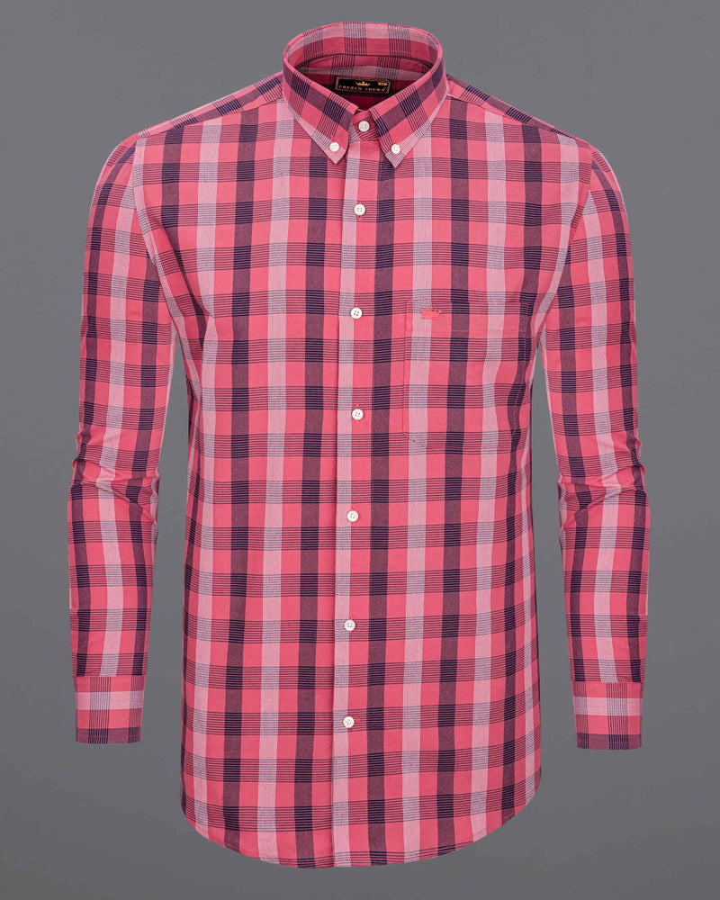 Holy Pink Checkered Royal Oxford Shirt  6511-BD-38, 6511-BD-H-38, 6511-BD-39, 6511-BD-H-39, 6511-BD-40, 6511-BD-H-40, 6511-BD-42, 6511-BD-H-42, 6511-BD-44, 6511-BD-H-44, 6511-BD-46, 6511-BD-H-46, 6511-BD-48, 6511-BD-H-48, 6511-BD-50, 6511-BD-H-50, 6511-BD-52, 6511-BD-H-52