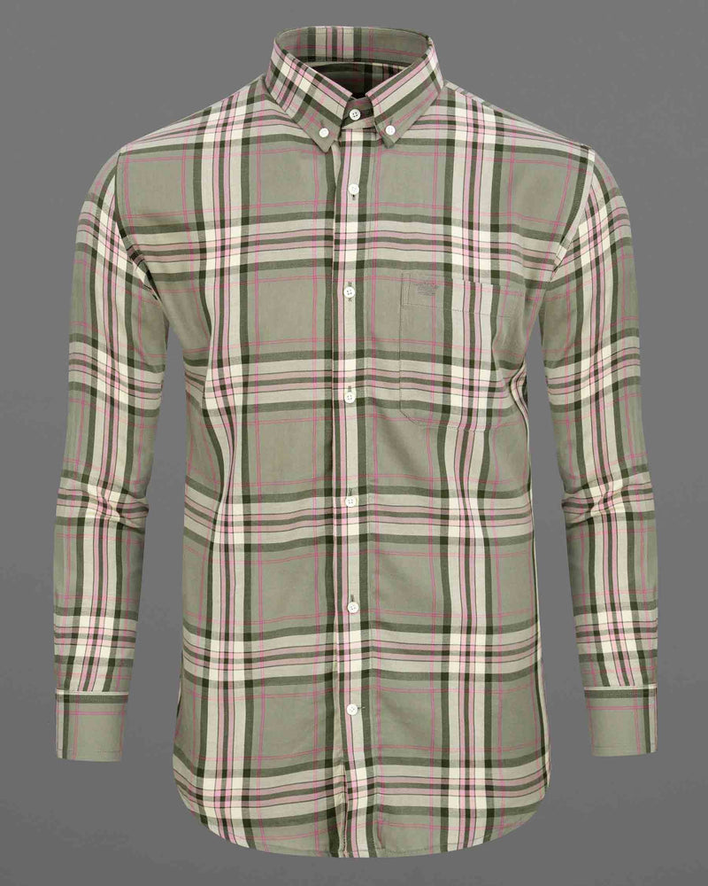 Sandrift Brown with Mondo Green Twill Checkered Premium Cotton Shirt 6526-BD-38, 6526-BD-H-38, 6526-BD-39, 6526-BD-H-39, 6526-BD-40, 6526-BD-H-40, 6526-BD-42, 6526-BD-H-42, 6526-BD-44, 6526-BD-H-44, 6526-BD-46, 6526-BD-H-46, 6526-BD-48, 6526-BD-H-48, 6526-BD-50, 6526-BD-H-50, 6526-BD-52, 6526-BD-H-52