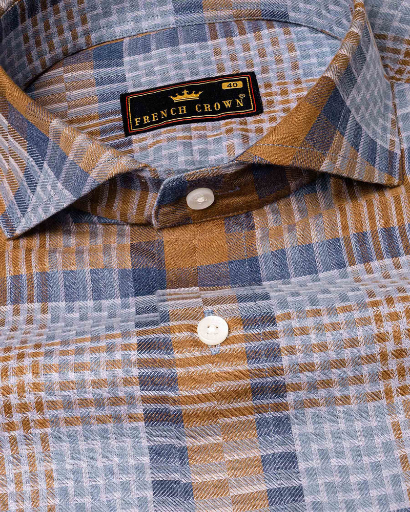 Cape Palliser with Dusk Blue Twill Plaid Premium Cotton Shirt 6537-CA-38,6537-CA-H-38,6537-CA-39,6537-CA-H-39,6537-CA-40,6537-CA-H-40,6537-CA-42,6537-CA-H-42,6537-CA-44,6537-CA-H-44,6537-CA-46,6537-CA-H-46,6537-CA-48,6537-CA-H-48,6537-CA-50,6537-CA-H-50,6537-CA-52,6537-CA-H-52