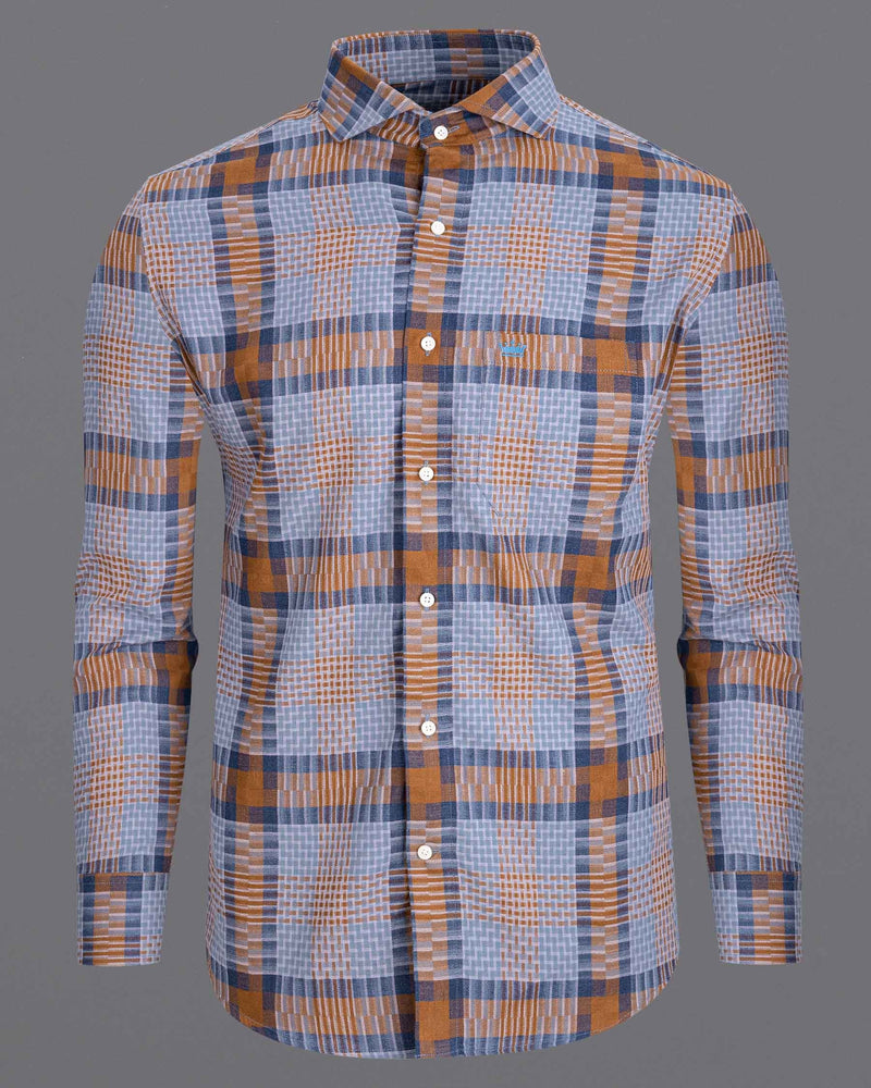 Cape Palliser with Dusk Blue Twill Plaid Premium Cotton Shirt 6537-CA-38,6537-CA-H-38,6537-CA-39,6537-CA-H-39,6537-CA-40,6537-CA-H-40,6537-CA-42,6537-CA-H-42,6537-CA-44,6537-CA-H-44,6537-CA-46,6537-CA-H-46,6537-CA-48,6537-CA-H-48,6537-CA-50,6537-CA-H-50,6537-CA-52,6537-CA-H-52