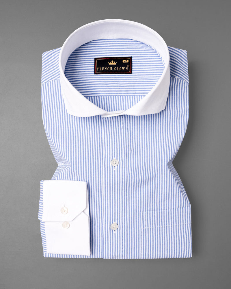 Bright White and Wistful Blue Striped with White Collar Premium Cotton Shirt 6562-WCC-CA-38,6562-WCC-CA-H-38,6562-WCC-CA-39,6562-WCC-CA-H-39,6562-WCC-CA-40,6562-WCC-CA-H-40,6562-WCC-CA-42,6562-WCC-CA-H-42,6562-WCC-CA-44,6562-WCC-CA-H-44,6562-WCC-CA-46,6562-WCC-CA-H-46,6562-WCC-CA-48,6562-WCC-CA-H-48,6562-WCC-CA-50,6562-WCC-CA-H-50,6562-WCC-CA-52,6562-WCC-CA-H-52