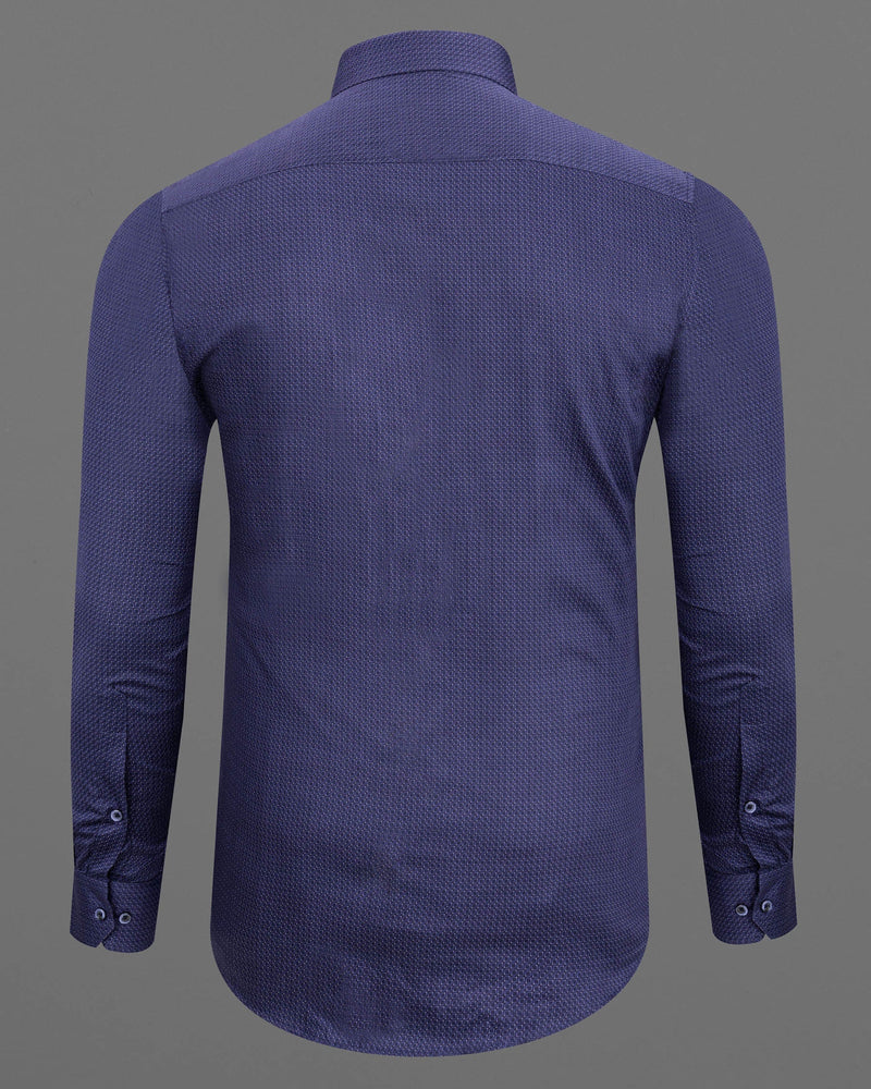 Blackcurrant with Chambray Blue Geometrical Print Super Soft premium Cotton Shirt 6583-BLE-38,6583-BLE-H-38,6583-BLE-39,6583-BLE-H-39,6583-BLE-40,6583-BLE-H-40,6583-BLE-42,6583-BLE-H-42,6583-BLE-44,6583-BLE-H-44,6583-BLE-46,6583-BLE-H-46,6583-BLE-48,6583-BLE-H-48,6583-BLE-50,6583-BLE-H-50,6583-BLE-52,6583-BLE-H-52