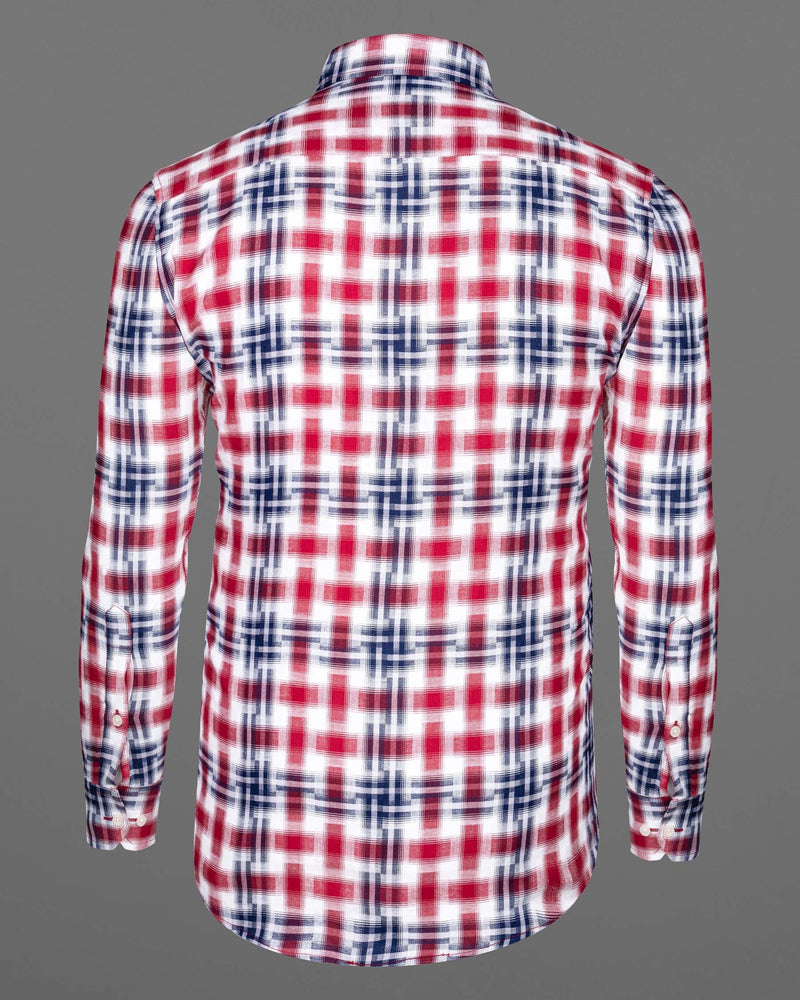 Radical Red and Kashmir Blue Plaid Twill Textured Textured Premium Cotton Shirt 6587-BD-38,6587-BD-H-38,6587-BD-39,6587-BD-H-39,6587-BD-40,6587-BD-H-40,6587-BD-42,6587-BD-H-42,6587-BD-44,6587-BD-H-44,6587-BD-46,6587-BD-H-46,6587-BD-48,6587-BD-H-48,6587-BD-50,6587-BD-H-50,6587-BD-52,6587-BD-H-52