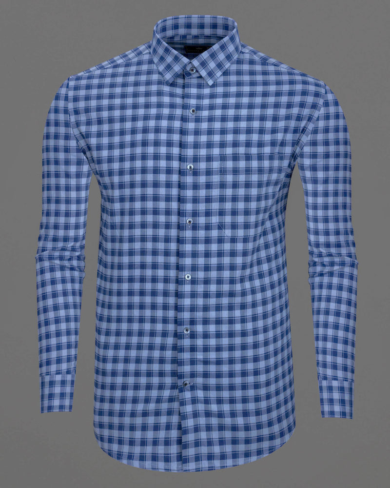 Meteorite Twill Checkered Premium Cotton Shirt