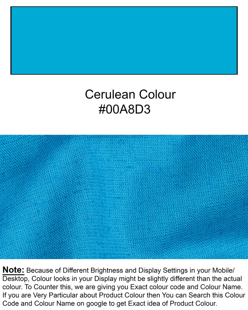 Cerulean Blue Luxurious Linen Shirt 6648-M-38,6648-M-H-38,6648-M-39,6648-M-H-39,6648-M-40,6648-M-H-40,6648-M-42,6648-M-H-42,6648-M-44,6648-M-H-44,6648-M-46,6648-M-H-46,6648-M-48,6648-M-H-48,6648-M-50,6648-M-H-50,6648-M-52,6648-M-H-52