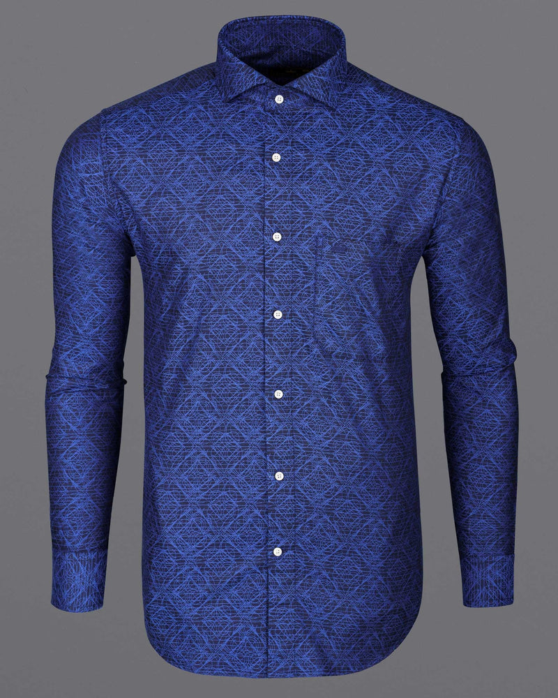 Sapphire Blue Scribbled Jacquard Textured Premium Giza Cotton Shirt 6766-CA-38,6766-CA-38,6766-CA-39,6766-CA-39,6766-CA-40,6766-CA-40,6766-CA-42,6766-CA-42,6766-CA-44,6766-CA-44,6766-CA-46,6766-CA-46,6766-CA-48,6766-CA-48,6766-CA-50,6766-CA-50,6766-CA-52,6766-CA-52