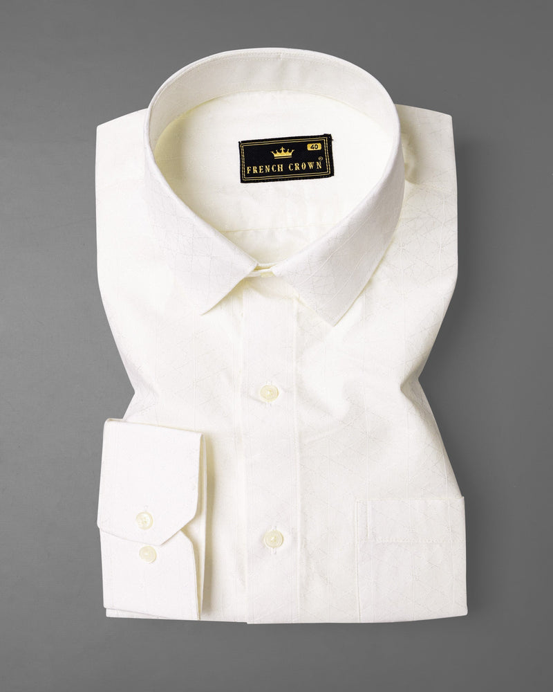 Merino Cream Dobby Textured Premium Giza Cotton Shirt  6787-38, 6787-38, 6787-39, 6787-39, 6787-40, 6787-40, 6787-42, 6787-42, 6787-44, 6787-44, 6787-46, 6787-46, 6787-48, 6787-48, 6787-50, 6787-50, 6787-52, 6787-52