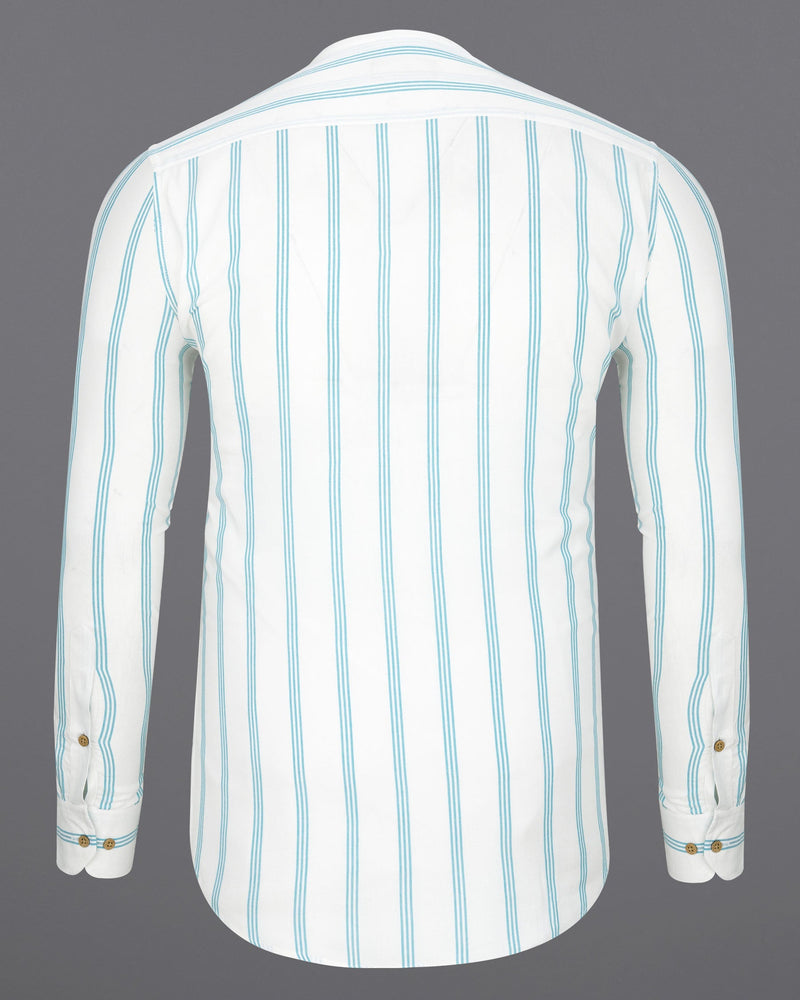 Bright White Striped Premium Tencel Kurta Shirt 6796-WOC-38,6796-WOC-38,6796-WOC-39,6796-WOC-39,6796-WOC-40,6796-WOC-40,6796-WOC-42,6796-WOC-42,6796-WOC-44,6796-WOC-44,6796-WOC-46,6796-WOC-46,6796-WOC-48,6796-WOC-48,6796-WOC-50,6796-WOC-50,6796-WOC-52,6796-WOC-52