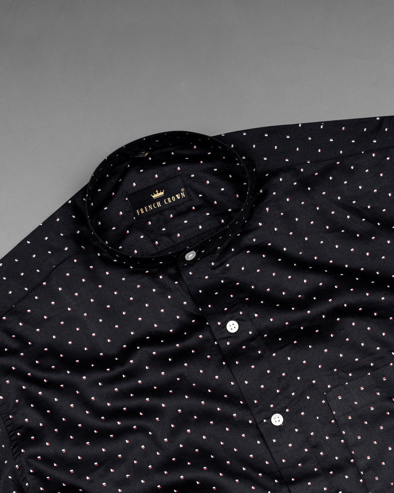 Jade Black Printed Super Soft Premium Cotton Shirt