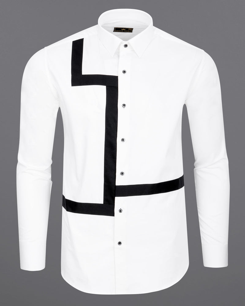 White with Black Super Soft Premium Cotton Designer Shirt 6822-BLK-38,6822-BLK-38,6822-BLK-39,6822-BLK-39,6822-BLK-40,6822-BLK-40,6822-BLK-42,6822-BLK-42,6822-BLK-44,6822-BLK-44,6822-BLK-46,6822-BLK-46,6822-BLK-48,6822-BLK-48,6822-BLK-50,6822-BLK-50,6822-BLK-52,6822-BLK-52