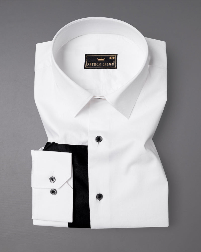 White with Black Super Soft Premium Cotton Designer Shirt 6822-BLK-38,6822-BLK-38,6822-BLK-39,6822-BLK-39,6822-BLK-40,6822-BLK-40,6822-BLK-42,6822-BLK-42,6822-BLK-44,6822-BLK-44,6822-BLK-46,6822-BLK-46,6822-BLK-48,6822-BLK-48,6822-BLK-50,6822-BLK-50,6822-BLK-52,6822-BLK-52