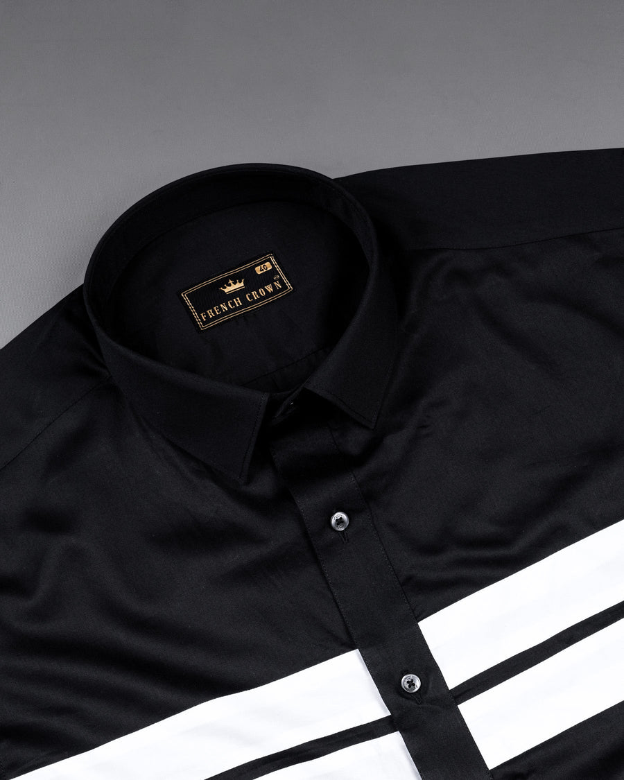 Jade Black with White Striped Super Soft Premium Cotton Designer Shirt 6825-BLK-38,6825-BLK-38,6825-BLK-39,6825-BLK-39,6825-BLK-40,6825-BLK-40,6825-BLK-42,6825-BLK-42,6825-BLK-44,6825-BLK-44,6825-BLK-46,6825-BLK-46,6825-BLK-48,6825-BLK-48,6825-BLK-50,6825-BLK-50,6825-BLK-52,6825-BLK-52