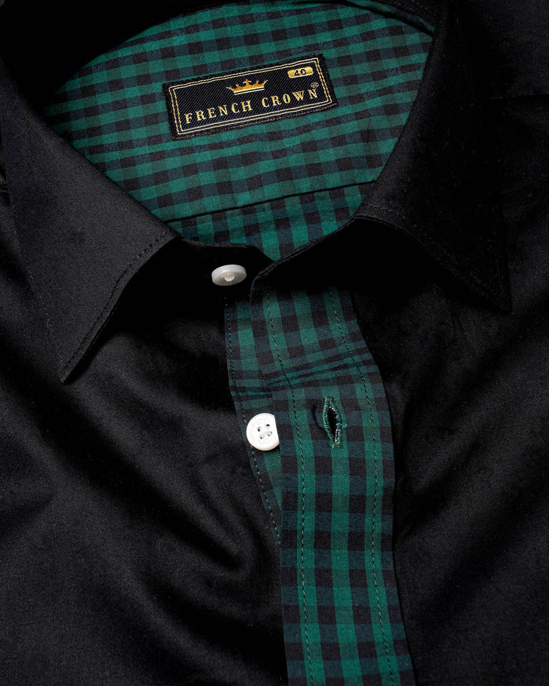 Eden Green and Jade Black Checkered Premium Cotton Shirt 6826-38,6826-38,6826-39,6826-39,6826-40,6826-40,6826-42,6826-42,6826-44,6826-44,6826-46,6826-46,6826-48,6826-48,6826-50,6826-50,6826-52,6826-52