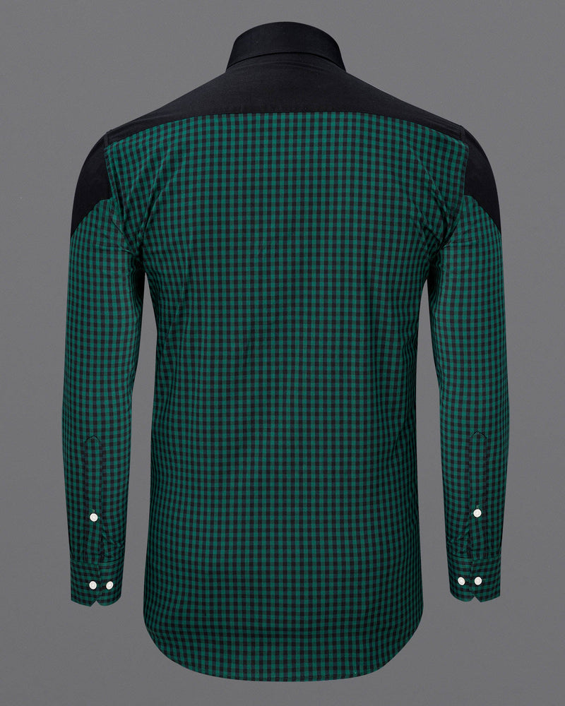 Eden Green and Jade Black Checkered Premium Cotton Shirt 6826-38,6826-38,6826-39,6826-39,6826-40,6826-40,6826-42,6826-42,6826-44,6826-44,6826-46,6826-46,6826-48,6826-48,6826-50,6826-50,6826-52,6826-52