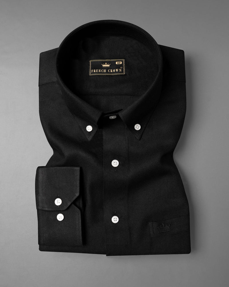 Jade Black Premium Cotton Shirt