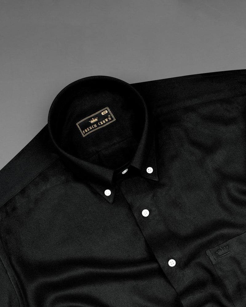 Jade Black Premium Cotton Shirt