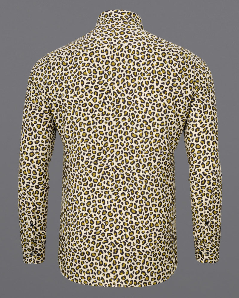 Pot Pourri Leopard Printed Premium Tencel Shirt