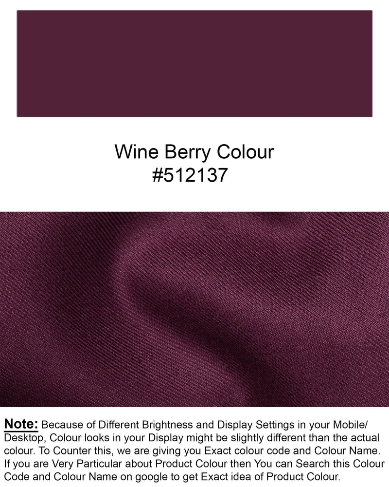 Wine Berry Premium Tencel Shirt
