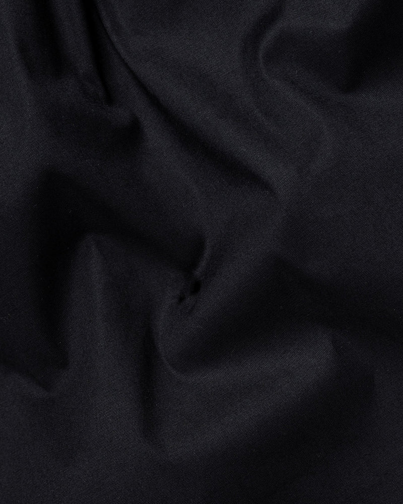 Ebony Black Premium Cotton Shirt