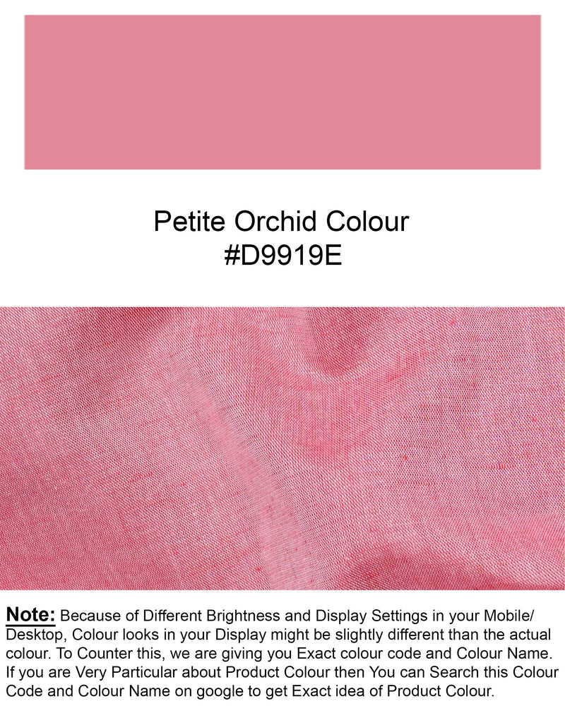Petite Pink Luxurious Linen Shirt