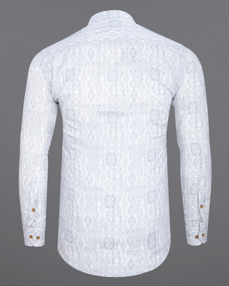 Mischka Grey Ancient Printed Premium Cotton Kurta Shirt