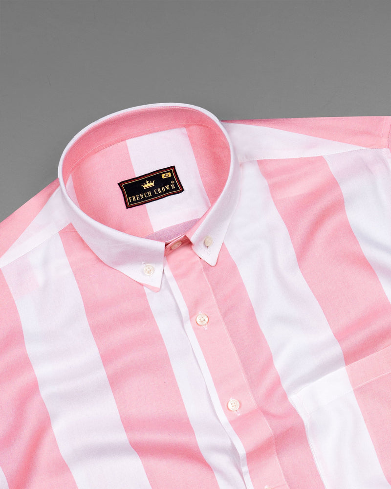 Bright White and Peach Schnapps Premium Tencel Shirt