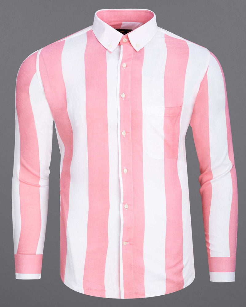 Bright White and Peach Schnapps Premium Tencel Shirt