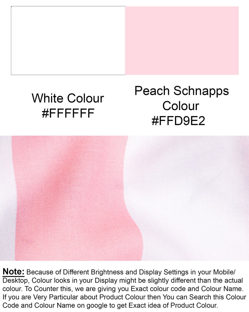 Bright White and Peach Schnapps Premium Tencel Shirt