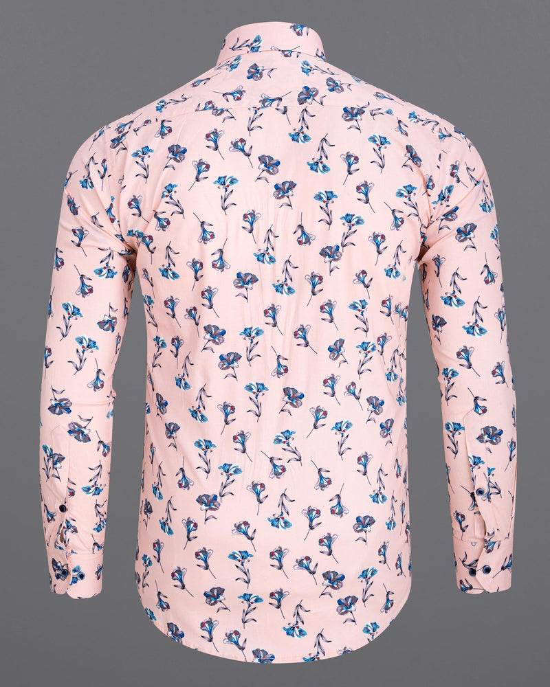 Cosmos Floral Printed Premium Cotton Shirt