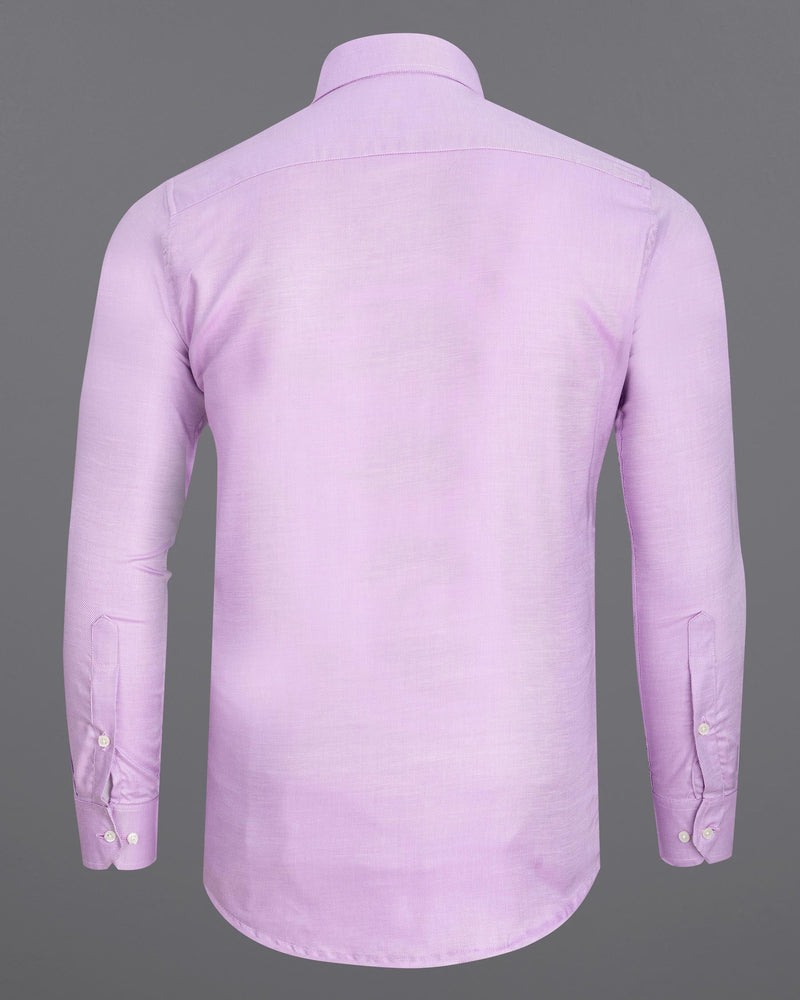 Pale Lilac Twill Premium Cotton Shirt