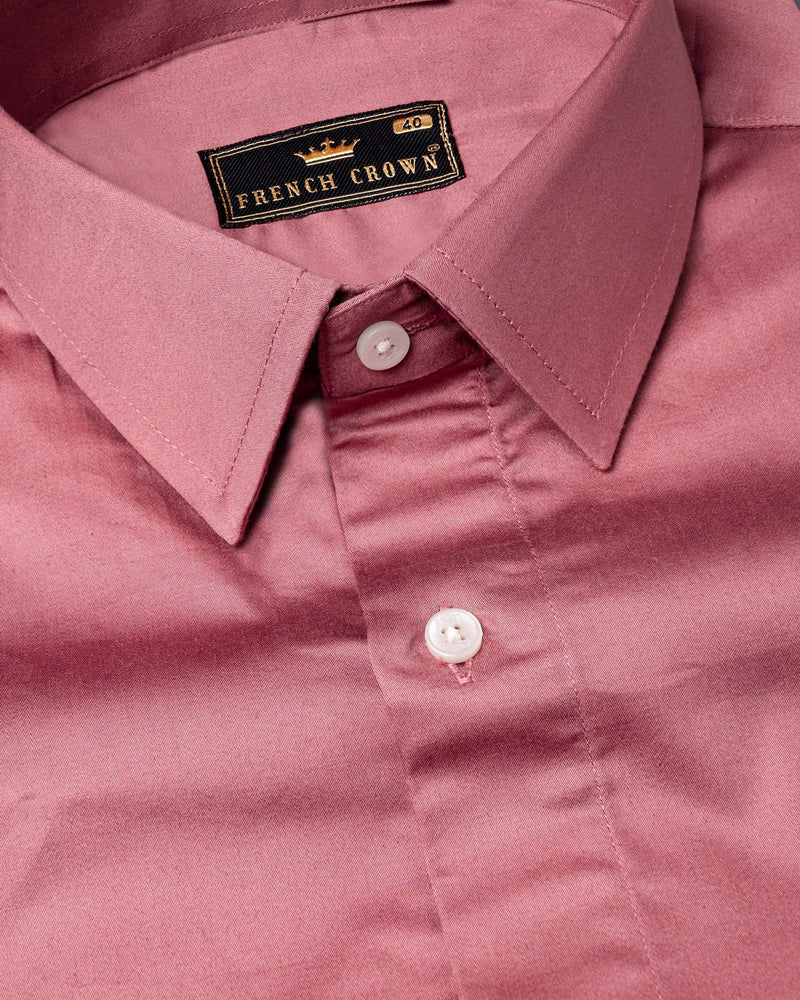 Dark Mauve and Blossom Pink Super Soft Premium Cotton Shirt