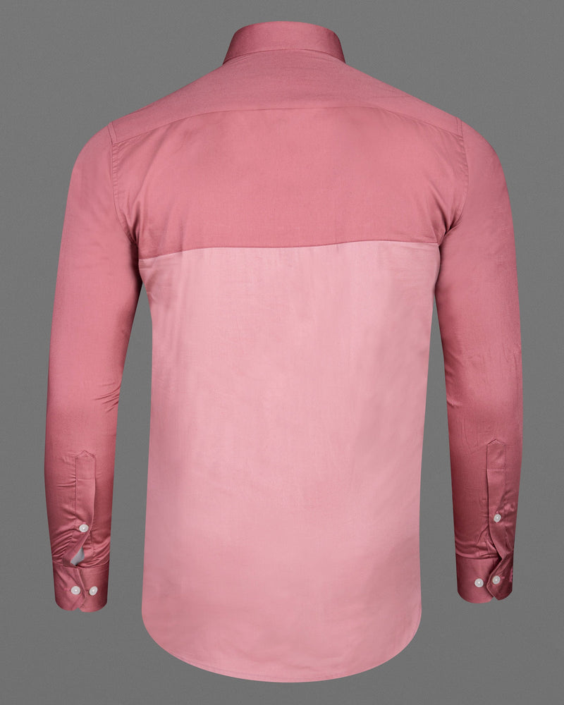 Dark Mauve and Blossom Pink Super Soft Premium Cotton Shirt