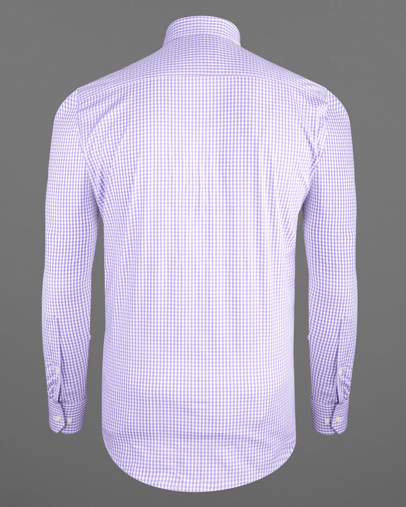 Thistle Lilac Checked Premium Cotton Shirt