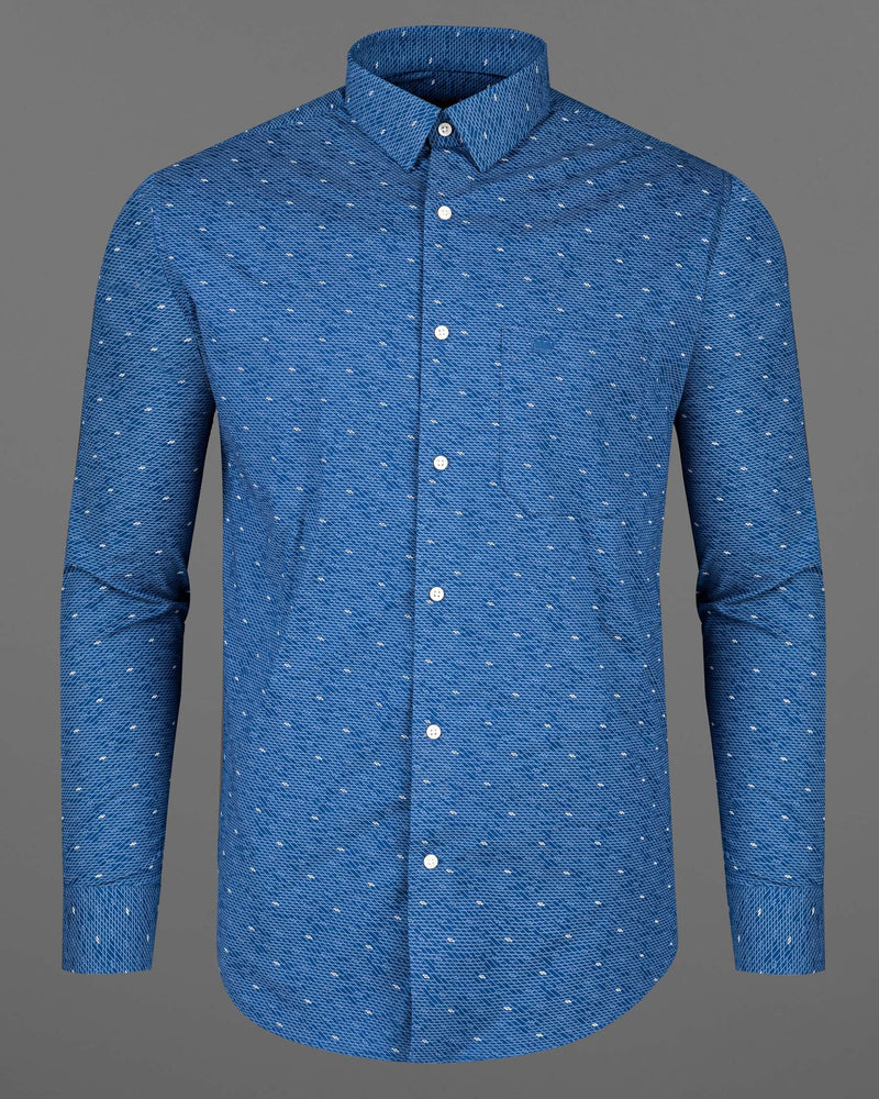 Matisse Blue Geo Pattern Premium Cotton Shirt 7036-38, 7036-H-38, 7036-39, 7036-H-39, 7036-40, 7036-H-40, 7036-42, 7036-H-42, 7036-44, 7036-H-44, 7036-46, 7036-H-46, 7036-48, 7036-H-48, 7036-50, 7036-H-50, 7036-52, 7036-H-52